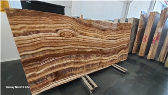 Brown Wafer Onyx Slabs
