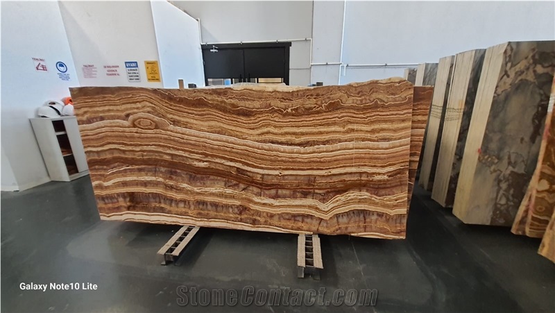 Brown Wafer Onyx Slabs