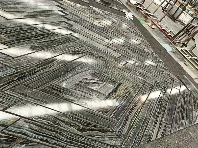Black Tree Marble Slabs