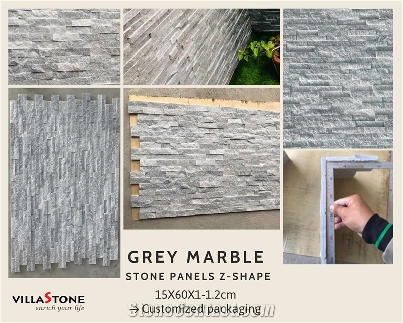 Grey Marble - Silver Ash  Stone Veneer