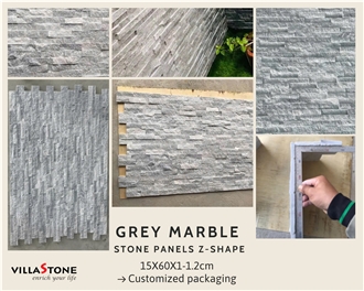 Grey Marble - Silver Ash  Stone Veneer