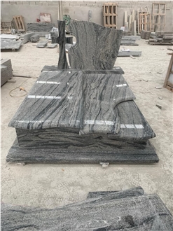 China Juparana Grey Polished Granite Double Monument China Juparana Grey Polished Granite Double Monument