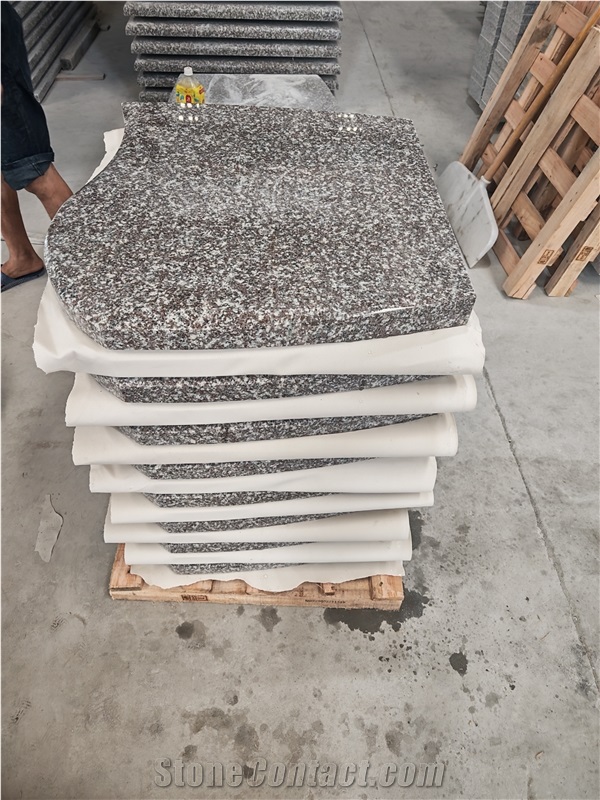 China Natural Stone Granite G664 Red Polished Tombstone