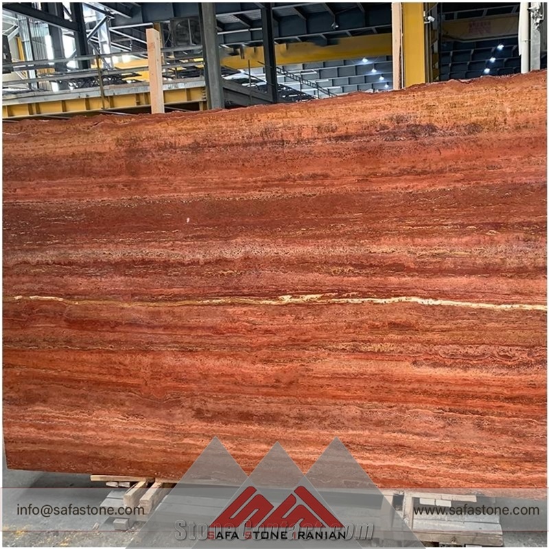 Azar Shahr Red Travertine Slabs