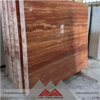 Azar Shahr Red Travertine Slabs