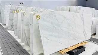 Bianco Carrara White Marble Slabs