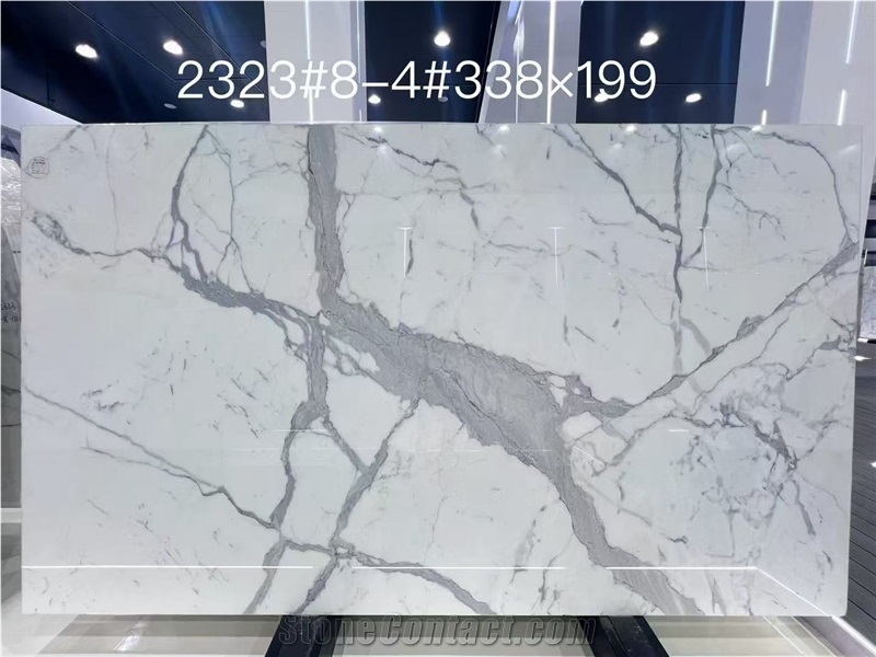 Calacatta Carrara White Polished Slabs