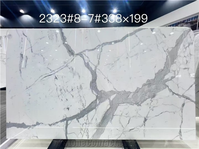 Calacatta Carrara White Polished Slabs