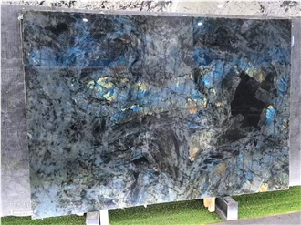 Luxury Blue Emerald Labradorite Granite Slabs  Tiles