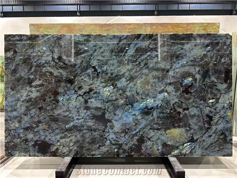 Luxury Blue Emerald Labradorite Granite Slabs  Tiles