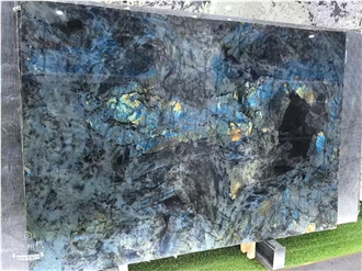 Luxury Blue Emerald Labradorite Granite Slabs  Tiles