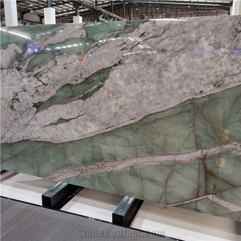 Kungfu Stone Baida Jade Orchid Quartzite Slabs