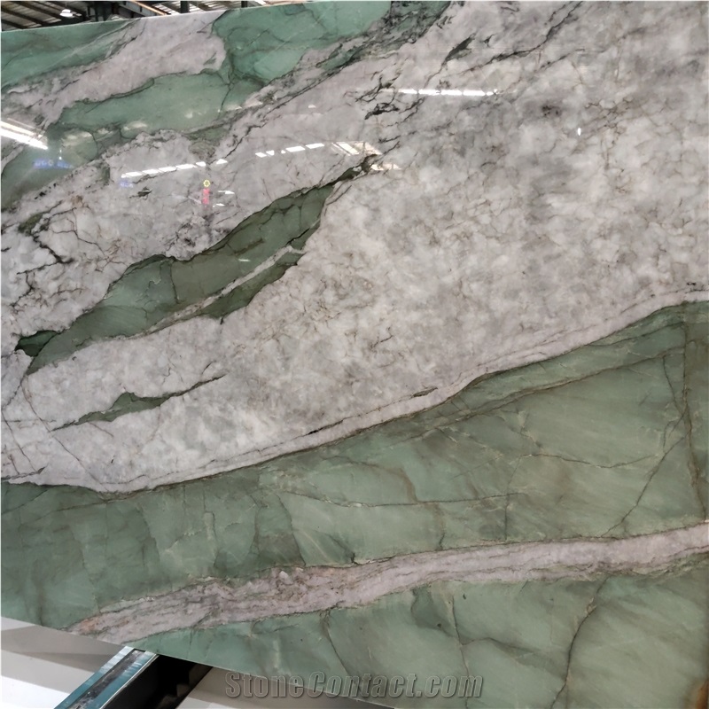 Kungfu Stone Baida Jade Orchid Quartzite Slabs