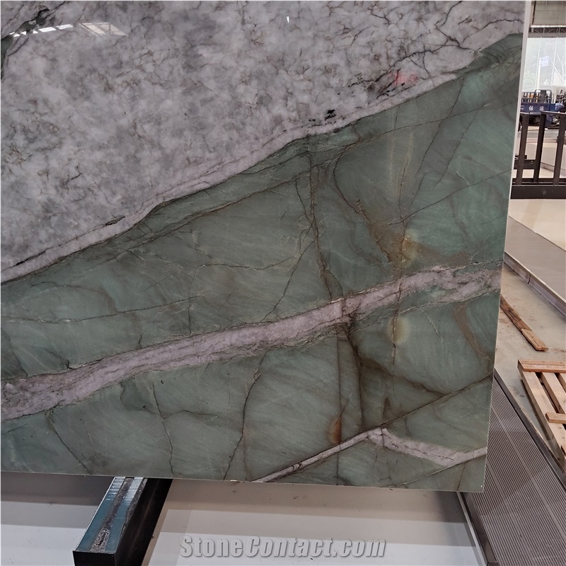 Kungfu Stone Baida Jade Orchid Quartzite Slabs