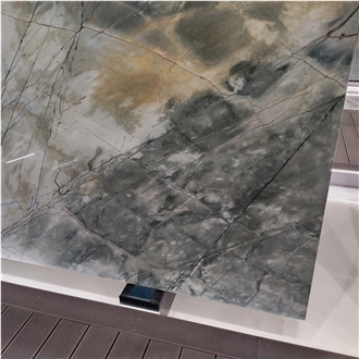 Kungfu Stone Cloud Grey Quartzite Slabs