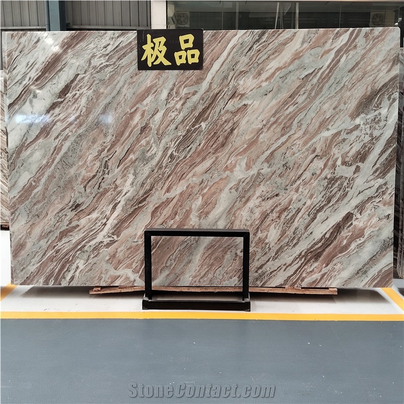 Kungfu Stone Fantasy Brown Marble Slabs Customs Supply