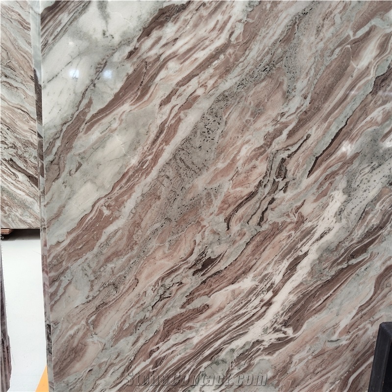 Kungfu Stone Fantasy Brown Marble Slabs Customs Supply