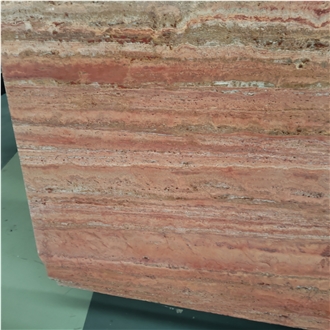 Kungfu Stone Iran Red Travertine Slabs Wholesale