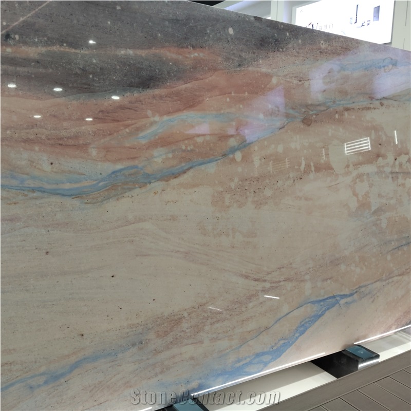Kungfu Stone Luxury Multicolor Quartzite Slabs Supply