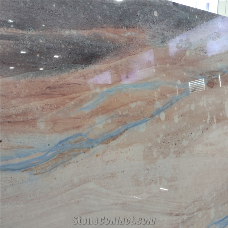Kungfu Stone Luxury Multicolor Quartzite Slabs Supply