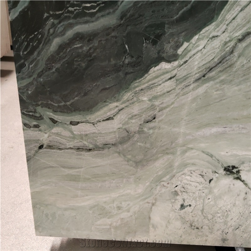 Kungfu Stone Panda Green Marble Slabs