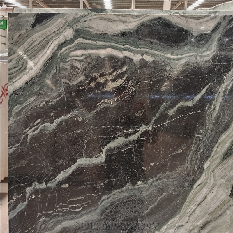 Kungfu Stone Panda Green Marble Slabs