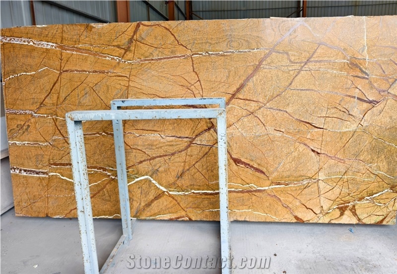 Kungfu Stone Rainforest Golden Coffee Marble Slabs