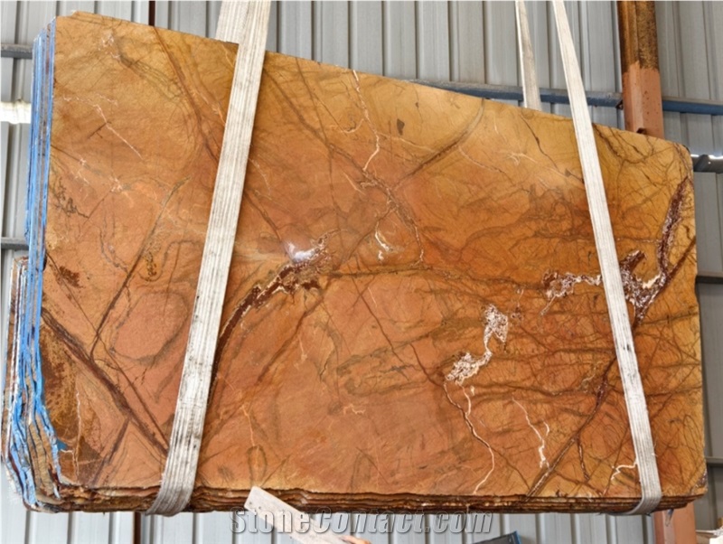 Kungfu Stone Rainforest Golden Coffee Marble Slabs