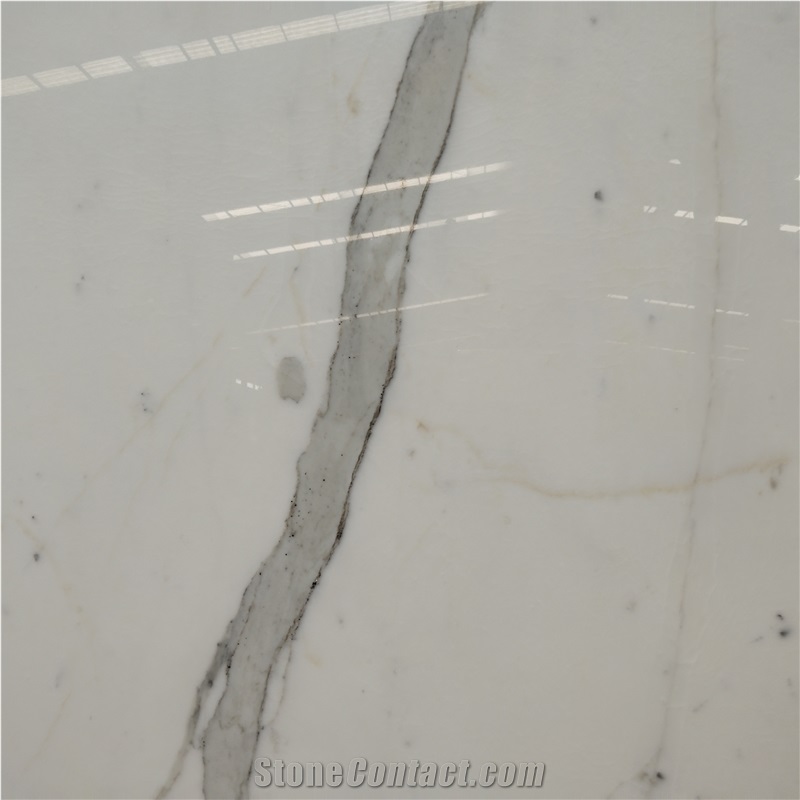 Kungfu Stone Supply Calacatta White Marble Slabs
