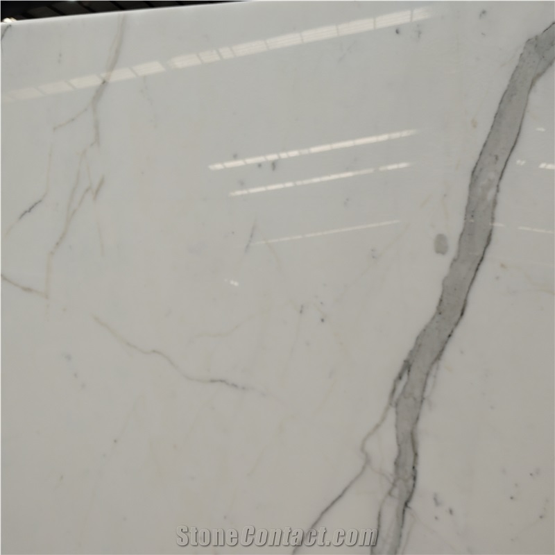 Kungfu Stone Supply Calacatta White Marble Slabs