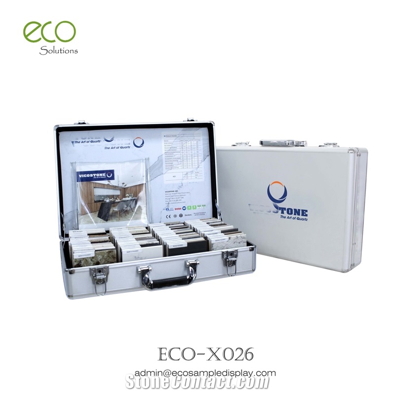 Granite Quartz Stone Sample Suitcase