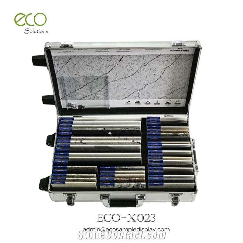 Granite Quartz Stone Sample Suitcase