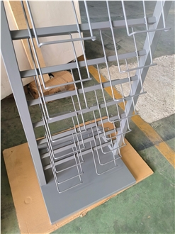 Gray Display Rack  Logo Flatbed Printing