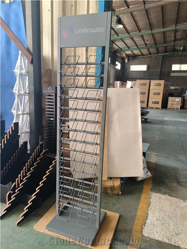 Gray Display Rack  Logo Flatbed Printing