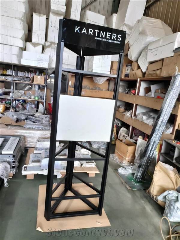 Tower Display Rack—Logo Board In The Middle