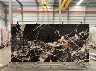 Artificial Black Gold Sintered Stone Slabs Artificial Black Gold Sintered Stone Slabs