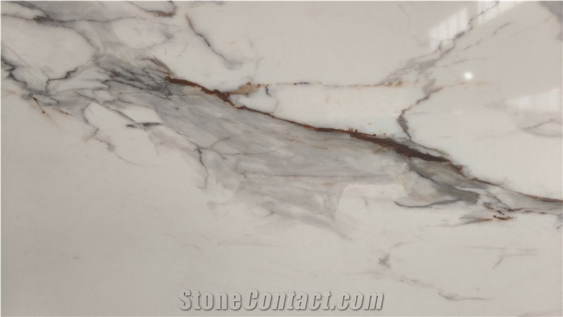 Calacatta Gold Artificial Printed Quartz Slabs