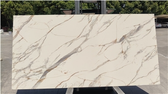 Calacatta Gold Printed Artificial Quartz Slabs