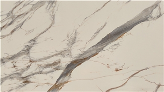 Calacatta Gold Printed Artificial Quartz Slabs