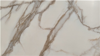 Printed Calacatta Gold Quartz Slabs