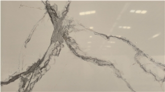 Printing Full Body Calacatta Quartz Slabs