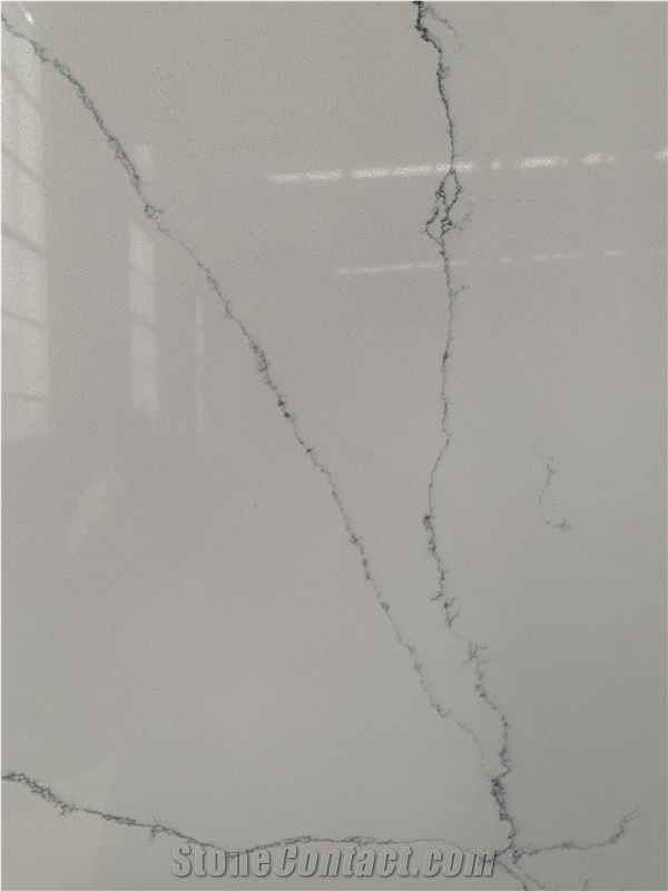 1408 Calacatta White Quartz Slabs