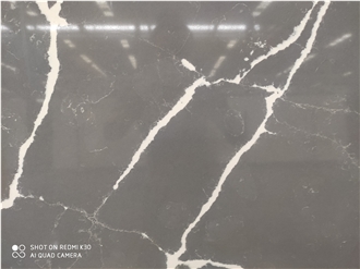 1415 Calacatta Quartz Slabs Black Stone