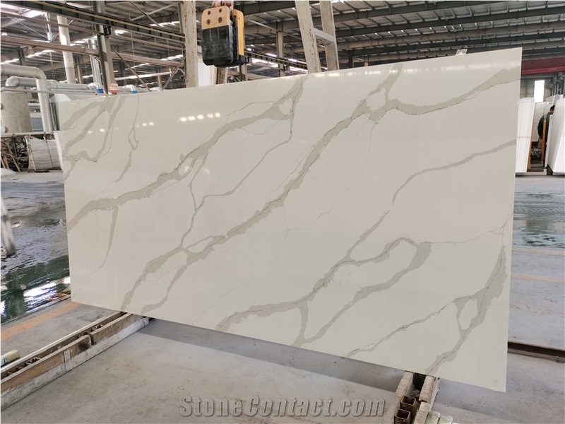 1804B Callacatta White Artificial Stone Slabs