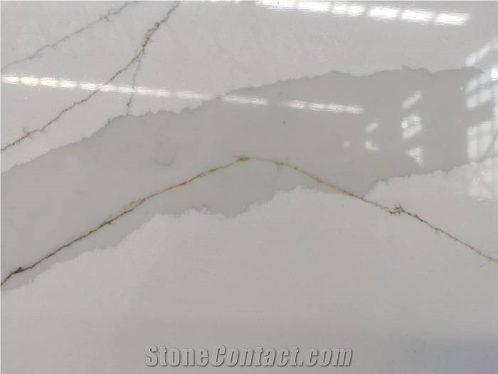 1804B Callacatta White Artificial Stone Slabs