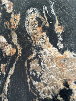 Golden Silk Sintered Stone Slabs JPA1632CY0015N Black