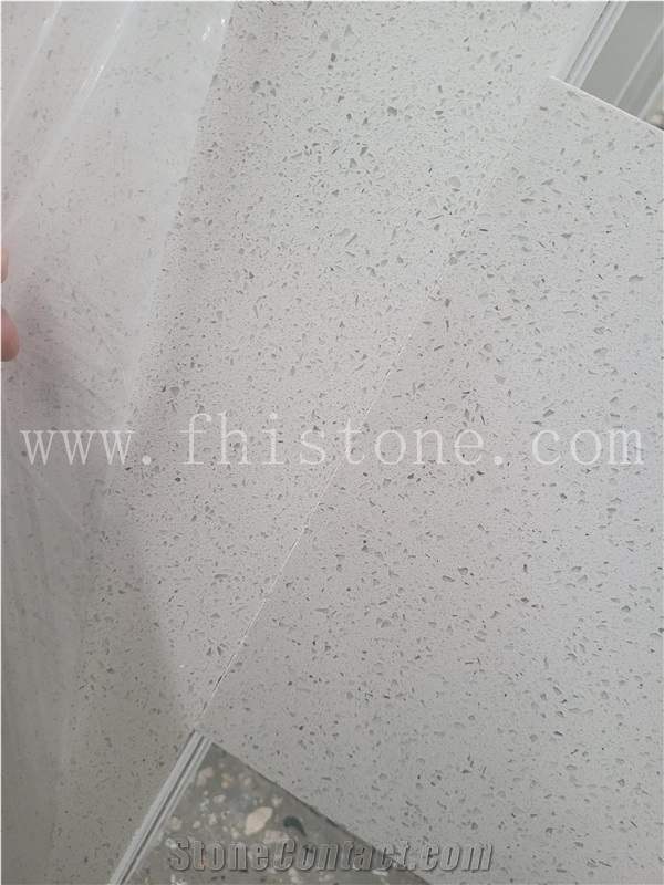 Galaxy White Quartz Solid Surface Quartz Slabs