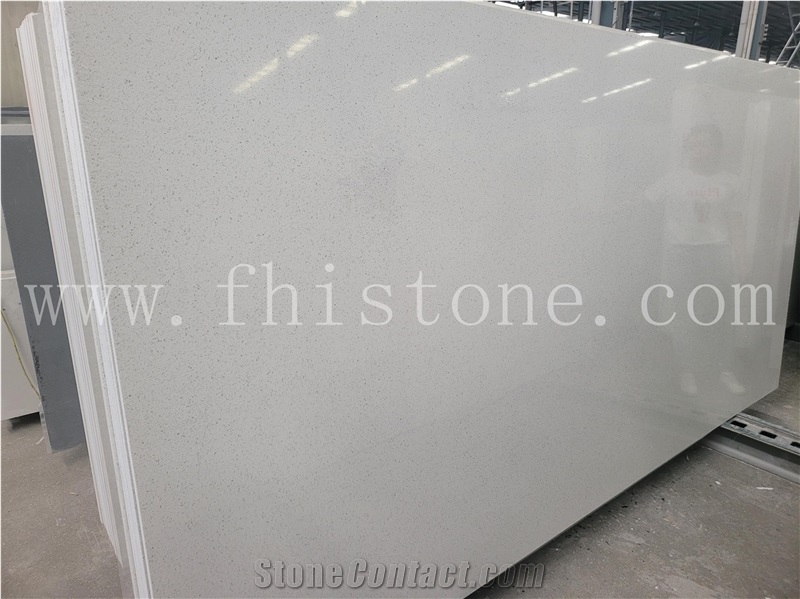 Galaxy White Quartz Solid Surface Quartz Slabs