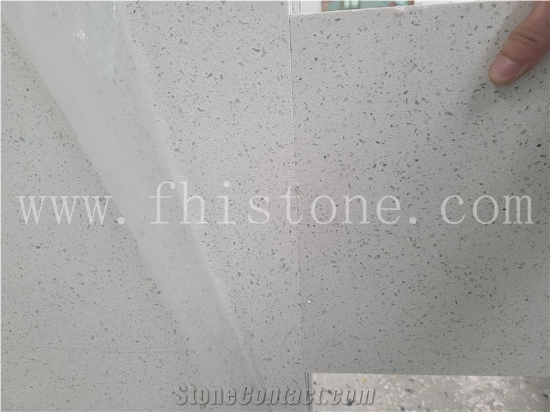 Galaxy White Quartz Solid Surface Quartz Slabs