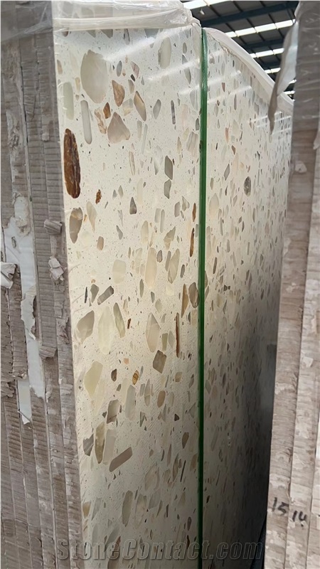 Light Transmitting Terrazzo Backlit Slabs